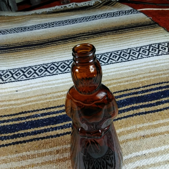 GLASS SYRUP BOTTLE WITH LID VINTAGE - Picture 12 of 16